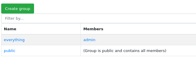 Register group button