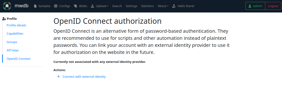 Bind 'admin' to Keycloak
